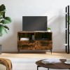 VidaXL Comodă TV, stejar fumuriu, 80x36x50 cm, lemn prelucrat 828993