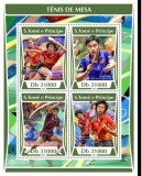Sao Tome, sport, tenis de masa, 2017, MNH