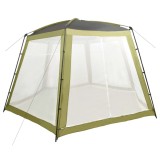 Cort Piscina vidaXL Verde 500x433x250cm, Protectie UV, Tesatura Poliester, Cadru Otel, Ventilatie Laterala, Diametru 300cm