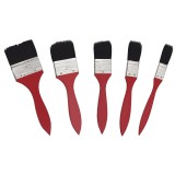Cumpara ieftin Set 5 pensule vopsit, rosu, 24 mm, 35 mm, 50 mm, 62 mm, 70 mm