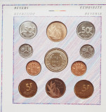 M01 Belgia set monetarie 10 monede 1991 50 centimes 1, 5, 20, 50 Francs, Europa