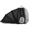 Geanta Transport Pisici Extensibila, Negru/Gri, Plastic+EVA, Rucsac Animale Mici, Ventilatie, <7kg, Buzunar Apa, Curele Reglabile
