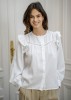 Camasa alba cu volanase YD507245 M9, Alb