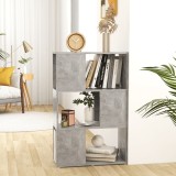 VidaXL Bibliotecă/Separator cameră, gri beton, 60x24x94 cm, PAL