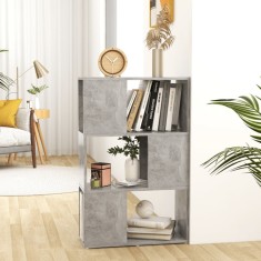 vidaXL Bibliotecă/Separator cameră, gri beton, 60x24x94 cm, PAL
