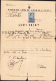 HST A2258 Certificat naționalitate colonel dr Constantin Stamatiu Pitești 1943