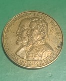 Medalie &icirc;ntemeietorii universității din Iași Alex.Ioan Cuza-M.Kogalniceanu 1860-1985