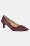 MICHAEL Michael Kors tocuri din piele &icirc;ntoarsă Alina culoarea bordo, 40R3ALMP1S.610
