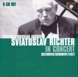 CD Clasica: Sviatoslav Richter In Concert - Beethoven/ Schubert/ Liszt ( 5 discuri ca noi - vezi descriere )