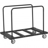 Carucior pentru transport placi gips-carton, maxim 800 Kg, 10 placi, Otel, 4 x roti, 1150 x 740 x 995 mm