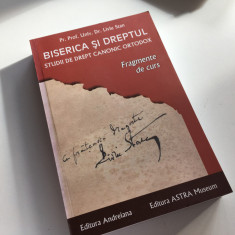 Pr.Prof. Liviu Stan, Biserica și Dreptul.DREPT CANONIC ORTODOX.FRAGMENTE DE CURS