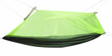 Hamac de Camping Dublu (2 persoane), 200 x 100 cm + Plasa de tantari, culoare Verde AVX-KX7510