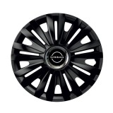 Cumpara ieftin Set 4 Capace Roti pentru Nissan Nou, model Royal Black Cu Inel Cromat, R16, NISSAN