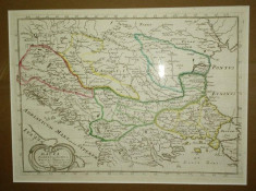 Dacia, Panonia, Illyris, Moesia, Thracia, Sanson Filio 1654 foto