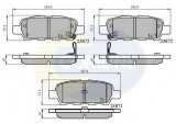 Set placute frana,frana disc NISSAN MURANO (Z51) (2007 - 2016) COMLINE CBP3912