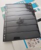 25 de coli LINDNER UNIPLATE, negre, cu 7 randuri pentru timbre, noi, sigilate