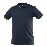 Cumpara ieftin Tricou polo maneca scurta, model Moto, bumbac, bleumarin, marime XXXL/58, NEO