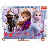 Puzzle plansa aventurile din Frozen 25 piese, Trefl