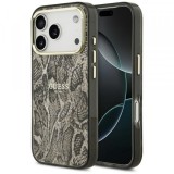 Husa MagSafe pentru Apple iPhone 17 Pro Max, Guess, Python Pattern, Maro