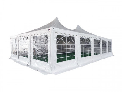 Pagoda 6x10m 500 G/m&amp;sup2; Pvc, Alb - Corturi24 foto