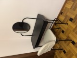 Masă de toaletă / birou IKEA negru cu oglindă și scaun, stare foarte bună
