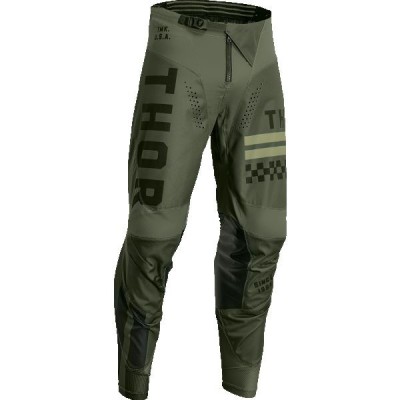 MBS Pantaloni copii motocross/enduro Thor PULSE COMBAT ARMY, verde, 26, Cod Produs: 29032247PE foto