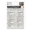 Unghii False Transparente Patrate, 80 buc, Beauty - Set Capsule Unghii Artificiale