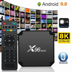 Mini TV Box X96 Android 9.0 Wifi Quad Core 4 Gb +32 Gb Rom Functii Netflix Kodi foto