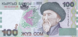 Bancnota Kyrgyzstan 100 Som 2002 - P21 UNC