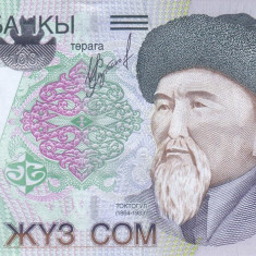 Bancnota Kyrgyzstan 100 Som 2002 - P21 UNC