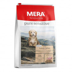 Hrana Uscata pentru Caini Mera Dog Pure Adult Mini Curcan & Orez, 4 kg