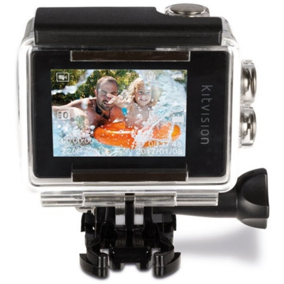 Camera video de actiune Waterproof, Alb foto