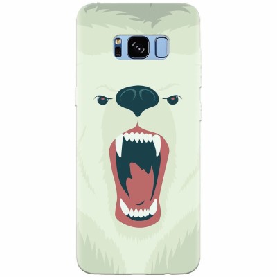 Husa silicon pentru Samsung S8, Fierce Polar Bear Winter foto