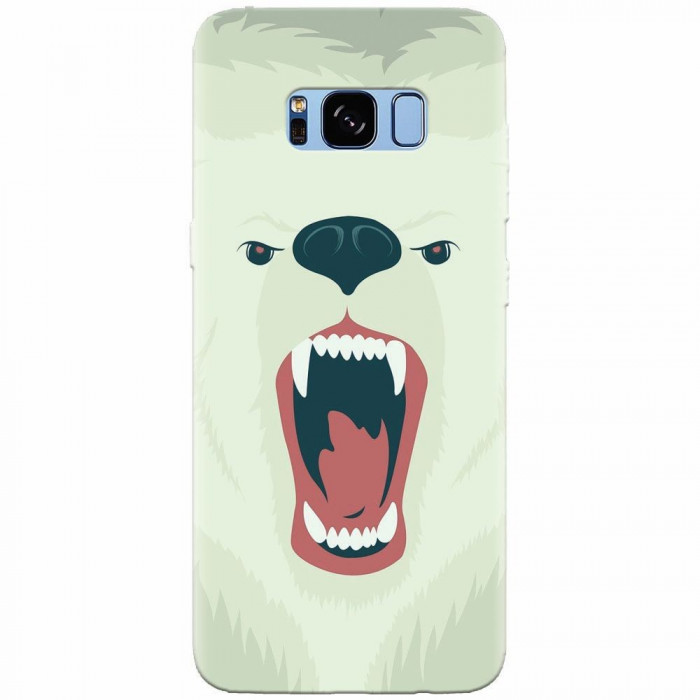 Husa silicon pentru Samsung S8, Fierce Polar Bear Winter