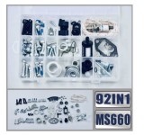 Set 92 buc piulite, suruburi si accesorii drujba compatibile Stihl Ms 440, 660