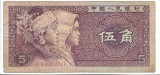 Bancnota 5 jiao 1980 - China