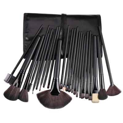 Set 24 pensule machiaj Cosmetic - Make-up Profesional, cu borseta inclusa foto