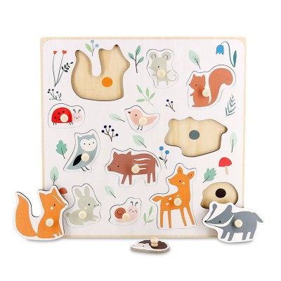 Puzzle incastrat - Animale din padure foto