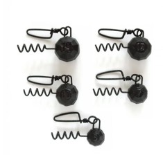 Set de plumburi Fanatik Tirbuşon fațetat culoare 001 MIX / 5buc