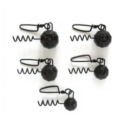Set de plumburi Fanatik Tirbuşon fațetat culoare 001 MIX / 5buc