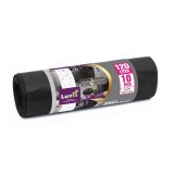 Saci menajeri Luxia polietilena LDPE 120 litri 10 buc/rola negru