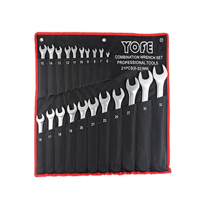 Set 21 chei profesionale fixe si inelare Yofe