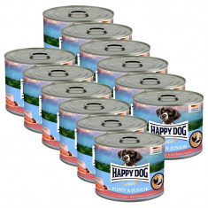 Happy Dog Sensible Puppy &amp; Junior 12 x 200 g / pui și somon