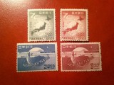 Serie Japonia 1949 - 75 Ani UPU , 4 valori urma sarniera