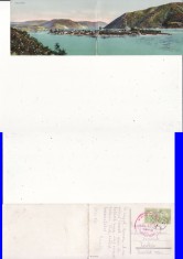 Orsova, Ada Kaleh - Vedere generala -carte postala dubla, diptic -RR