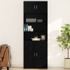 VidaXL Dulap de perete Stejar negru 80 x 42.5 x 40 cm Lemn compozit
