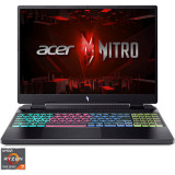 Laptop Gaming Acer Nitro 16 AN16-41 cu procesor AMD Ryzen&trade; 7 7840HS pana la 5.10 GHz, 16, WUXGA, IPS, 165Hz, 16GB, 1TB SSD, NVIDIA&reg; GeForce RTX&trade; 4050