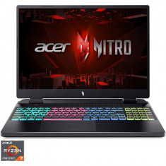 Laptop Gaming Acer Nitro 16 AN16-41 cu procesor AMD Ryzen™ 7 7840HS pana la 5.10 GHz, 16, WUXGA, IPS, 165Hz, 16GB, 1TB SSD, NVIDIA® GeForce RTX™ 4050