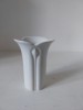 Vaza portelan alb fin ARZBERG GERMANY, vintage anii 70, Design modern, Art-Deco, 10cm inaltime