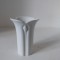 Vaza portelan alb fin ARZBERG GERMANY, vintage anii 70, Design modern, Art-Deco, 10cm inaltime